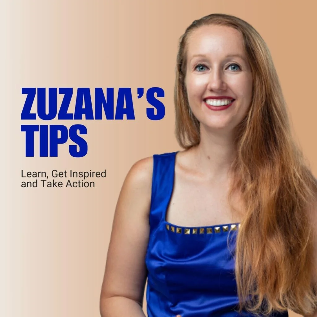 Zuzanas tips - Screw being unhappy podcast guest. Zuzana Mukumayi, productivity and habit change coaching