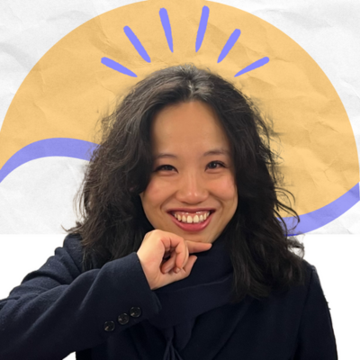 Yitian Cheng smiling confidently outdoors, embodying the journey of self-discovery and authenticity she shares in the podcast episode.